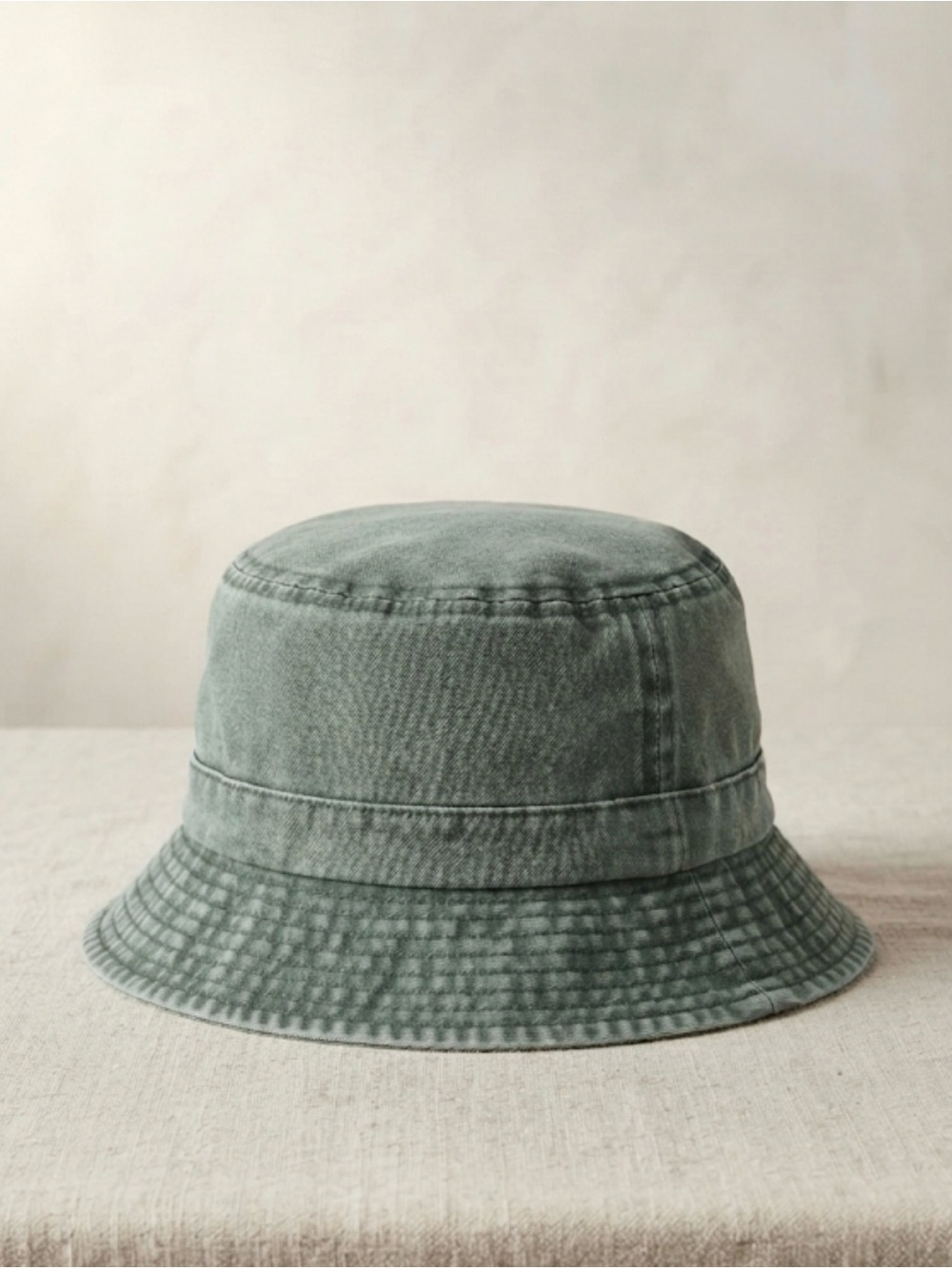 Green bucket hat